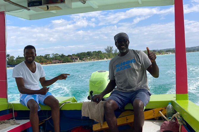 7 Miles Beach in Negril: Snorkeling, Boat Ride and Rick’s Cafe - The glass-bottom boat and island snorkeling leg
