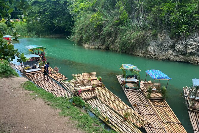 ATV, Bamboo Rafting, Horseback Ride Guided Tour from Montego Bay - White River Calypso Bamboo Rafting and Tubing: Floating the Valley