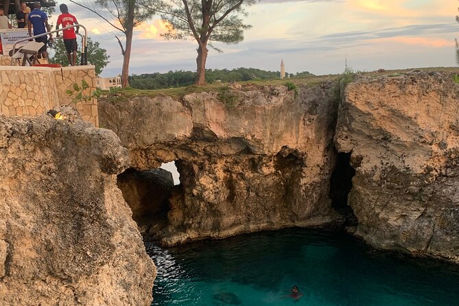 ATV , Horseback Ride & Ricks Cafe Sunset Tour From Montego Bay - Rick’s Cafe at sunset: music, views, and cliff jumping energy
