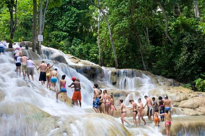 ATV, Horseback Ride, Zipline, Falls Climb + Lunch from Ocho Rios - Dunn’s River Falls climb and zipline crossing: expect mineral water and a guided line