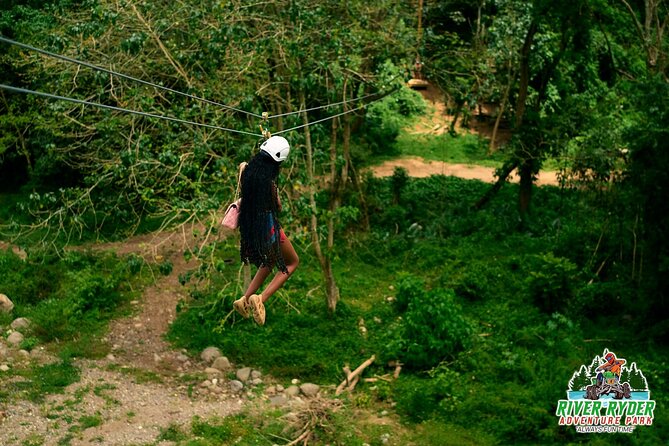 ATV Zipline Nature Walk Swing over Wishing River Kingston Jamaica - The full 2-hour loop: How your time gets used
