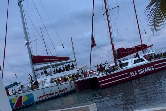Bamboo Rafting, Catamaran Party Cruise and Snorkeling in Jamaica - Food, drinks, and the vibe on the water