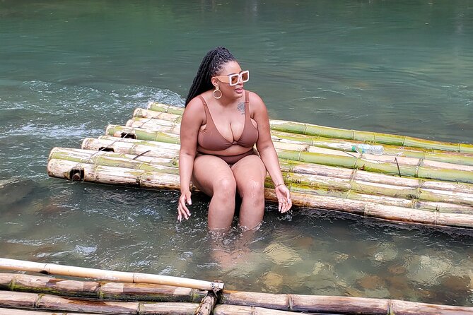Bamboo Rafting with Limestone Massage at Lethe - The limestone massage stop: foot or full-body relief on natural stone