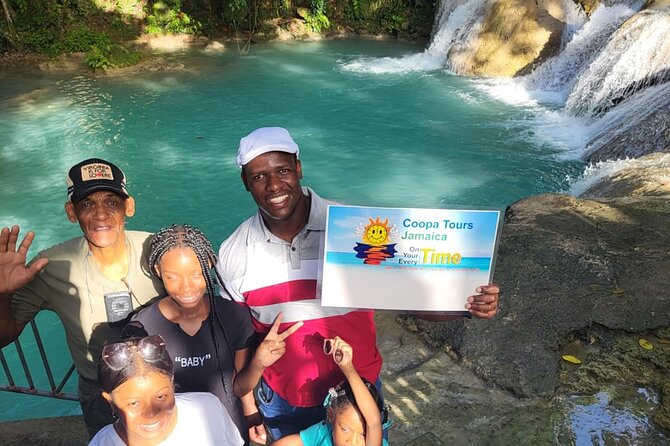 Blue Hole and Beach from Cruise ship Ports or Hotels in Ocho Rios - Stop 1 at Blue Hole: waterfall hike, caves, cliff jumps, and a Tarzan rope swing