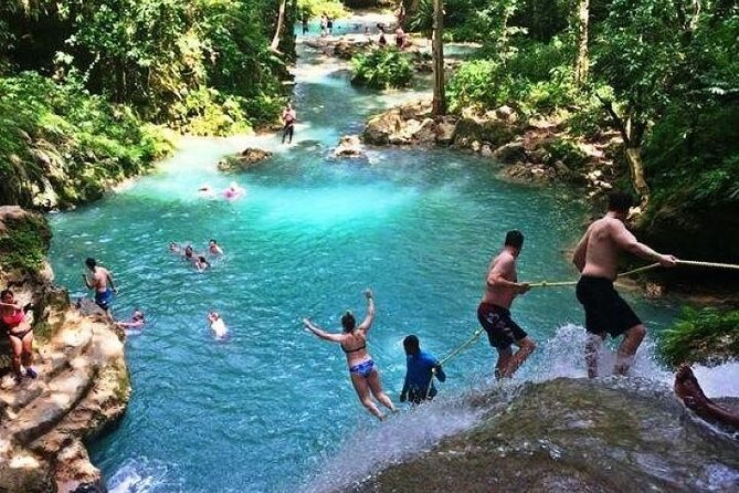 Blue Hole, Dunn's River Falls + Lunch & Cocktails at Bamboo Beach - How This 7 to 9 Hour Ocho Rios Tour Really Runs
