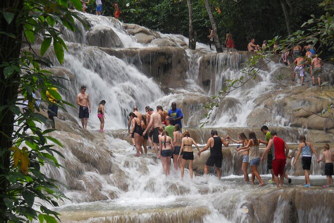 Dunn&rsquo;s River Falls stepping down to the sea at Ocho Rios