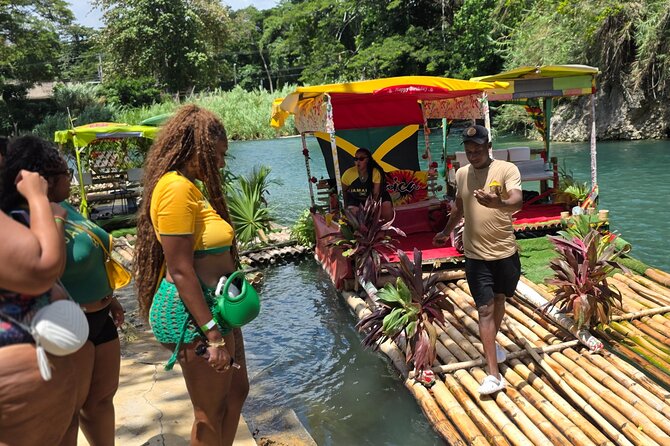 Blue Hole, Horseride with Swim and Bamboo Rafting Ocho Rios - Coastal Horseback Riding and the Ocean Swim With the Horses