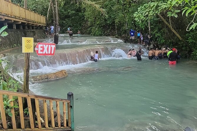 Blue Hole, Secret Falls & River Rapids Tubing from Montego Bay - Blue Hole, rope swing or jump in a fresh-water sinkhole world