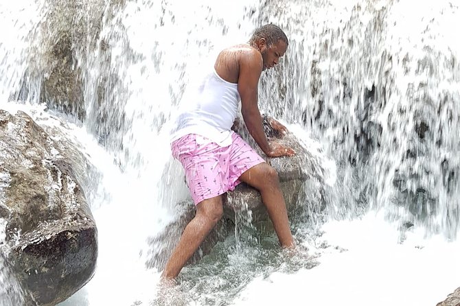 Blue Hole Water Falls (From Montego Bay & Falmouth) Private - Dunn’s River Falls and Park: The Famous Climb, Beach Time, and Optional Zip Line
