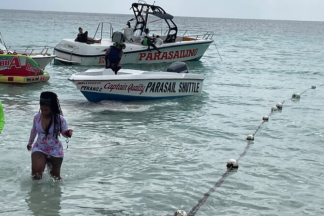 Customized Parasailing & JET-SKI - Transition to parasailing: shuttle by small boat