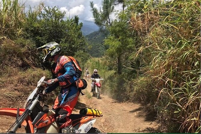 Dirt Bike Tours - Route highlights: coffee hills, river and waterfall breaks, and those big view stops