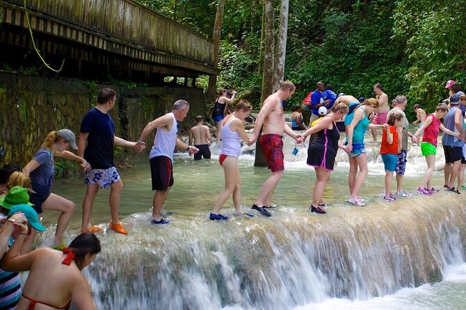 Dunn's River Falls and Blue Hole Adventure from Montego Bay Ja - Dunn’s River Falls: A Real 180-Foot Climb With Guide Support