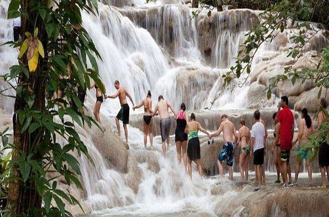 Dunn's River Falls and Blue Hole Combo Tour From Ocho Rios & Runaway Bay - Blue Hole: Rope Swing, Cliff Jump Style Fun, and Cave Exploration
