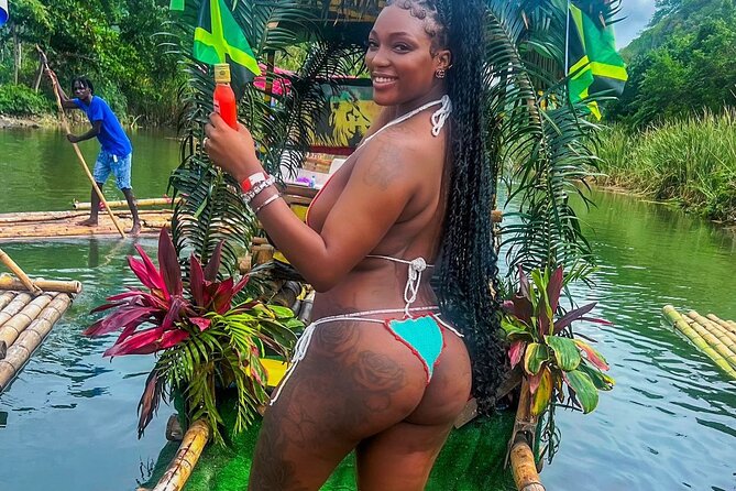 Dunn's River Falls , Bamboo Rafting & ATV Ride from Montego Bay - St. Ann’s Bay horseback forest ride and a quick ocean swim