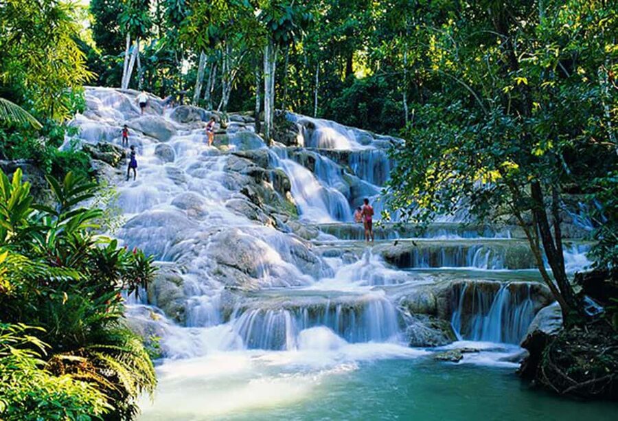 Dunn's River Falls Day Tour - Dunn’s River Falls: climb the cascades, use stairs, or watch from the landing