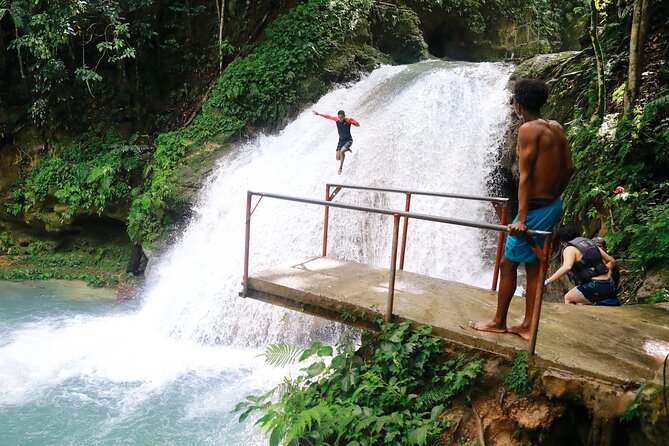 Dunn's River Park & Blue Hole Waterfall Combo from Montego Bay - How “private” feels, and what can affect the day