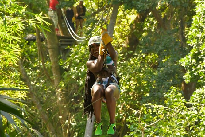 Dunns River Falls, Rafting, Zipline & Horseback from Montego Bay - Dunn’s River Falls and Zipline: The Water Climb Part