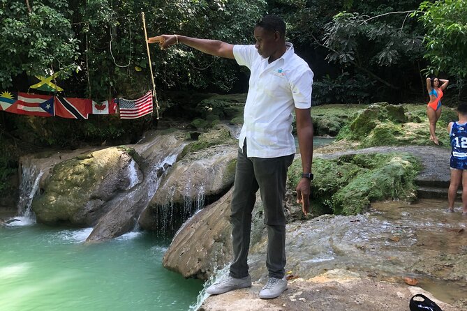 Explore Montego Bay Jamaica to Blue Hole/Secret Falls River Tour - A day run by people like Errol, Leon, and Everald