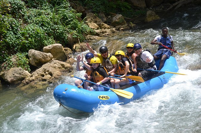 Falmouth Waterfalls Rafting and Beach Adventure - The Rope Swing Stop and Swim Moment