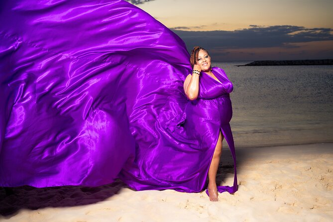 Flying Dress Photoshoot in Jamaica - Flying Dress at Doctors Cave Beach: The Core Experience