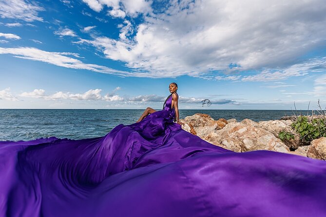 Flying dress session - Weather Reality: What Rough Conditions Can Mean for Photos
