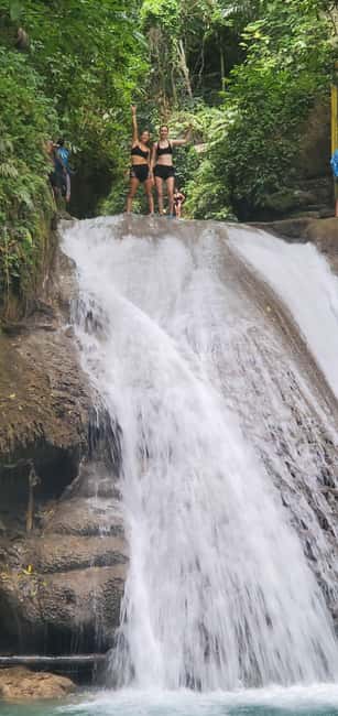 From Montego Bay: Blue Hole Waterfall Experience - Rope swing and cliff jumps, plus an easy fallback if you prefer not to