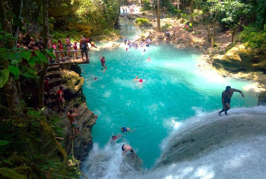 From Runaway Bay: Island Gully Falls and Blue Hole Tour - Blue Hole and the Stream Hike: A Guided Hour With Real Choices