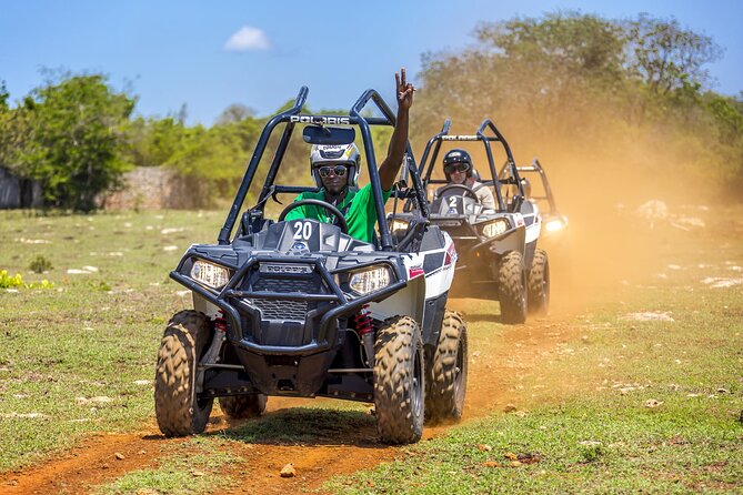 Full Day Jamwest Adventure Park with Welcome Drink - ATV and dune buggy driving: the mud-and-throttle highlight