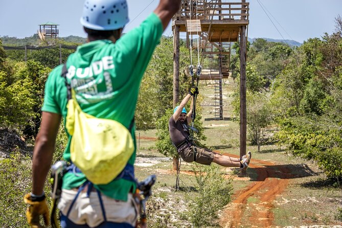 Full Day Jamwest Adventure Park with Welcome Drink - Zipline canopy time plus an extreme waterslide