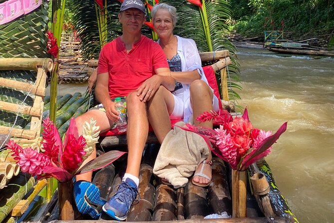 Great River Rafting - Limestone Foot Massage and ATV Rides From Montego Bay - Floating the Great River on a 30 ft bamboo raft