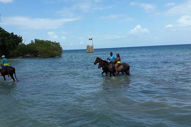 Horseback Riding, ATV and Ocean Zip lining combo from Montego Bay - Chukka Ocean Outpost at Seville, Priory St. Ann: ocean ziplining plus the first wave of action