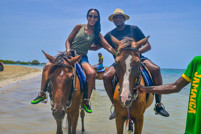 Horseback riding & bluehole secret falls from Montego Bay - Ocho Rios free time for crafts, food, and choosing your battles
