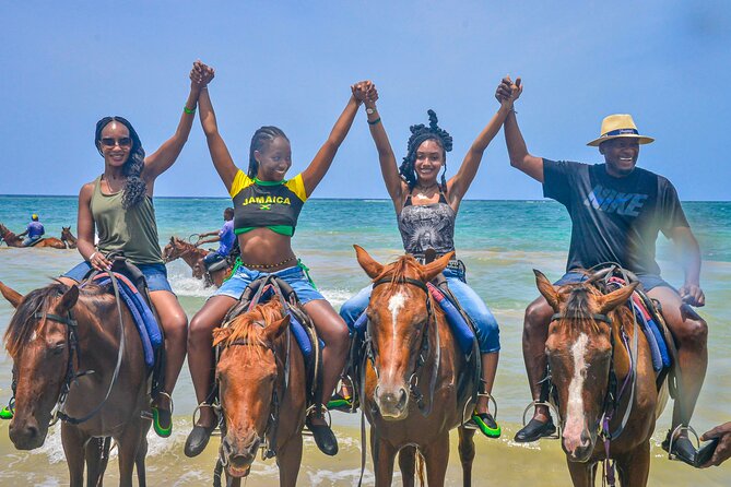 Horseback riding & bluehole secret falls from Montego Bay - Blue Hole rope swings and the hidden waterfall scenery