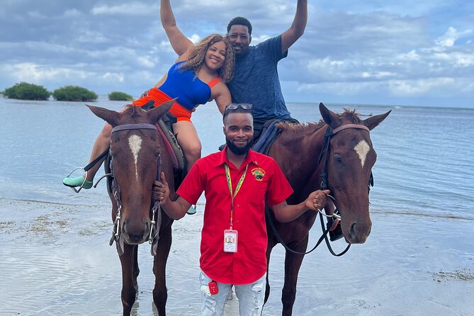 Horseback Riding In The Ocean from Montego Bay Private Transfer - The Guides, Safety Briefing, And Horse Matching Step