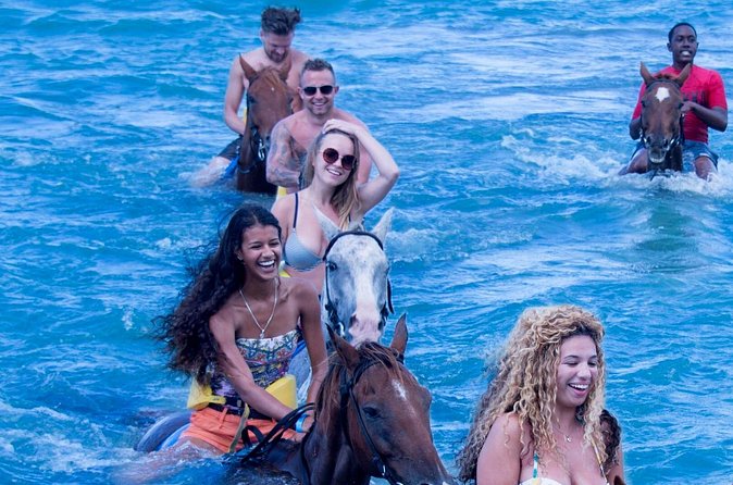 Horseback Riding/Zipline Combo Tour at Chukka Ocean Outpost with Transportation - Horseback ride and swim: ocean riding, not just a trail