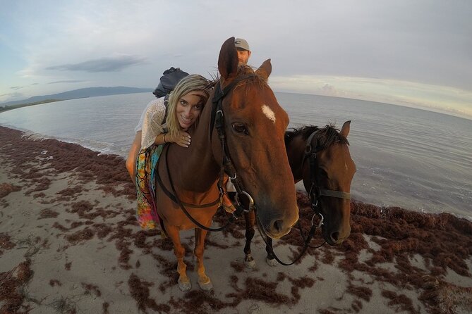 Horseback “SPECIAL”- Negril’s Beach Ride N’ Swim with Free photos/videos - The One-Mile Private White Sand Beach: A Real Breather