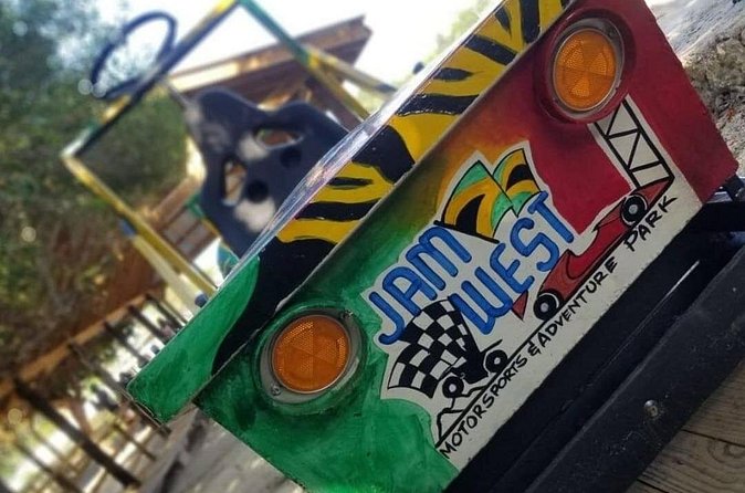Jamwest Push Kart Adventure Experience Entry Ticket in Negril - On the sled lines through the forest, the ride experience