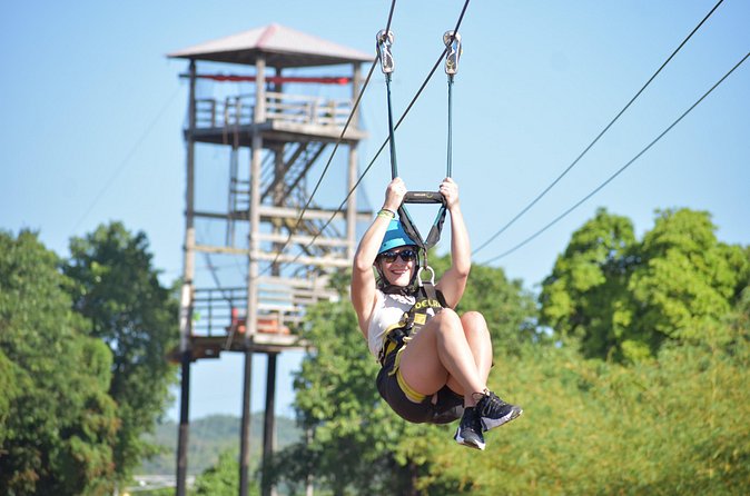 Jamwest Reggae Zipline Tour from Negril - The main event: a 2,000-foot reggae-themed zipline plus a 60-foot climb