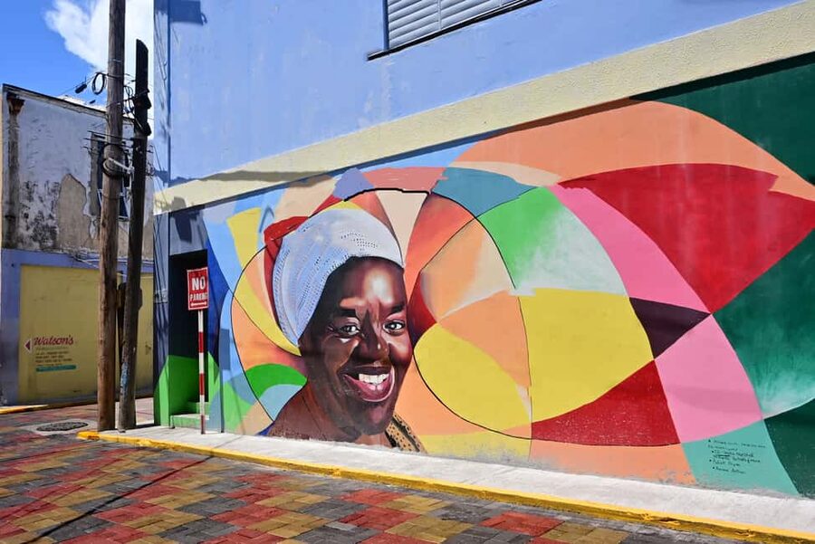 Kingston Creative: Mural Art Walking Tour - Feel De Riddim on Water Lane, music-linked murals with a wall of fame