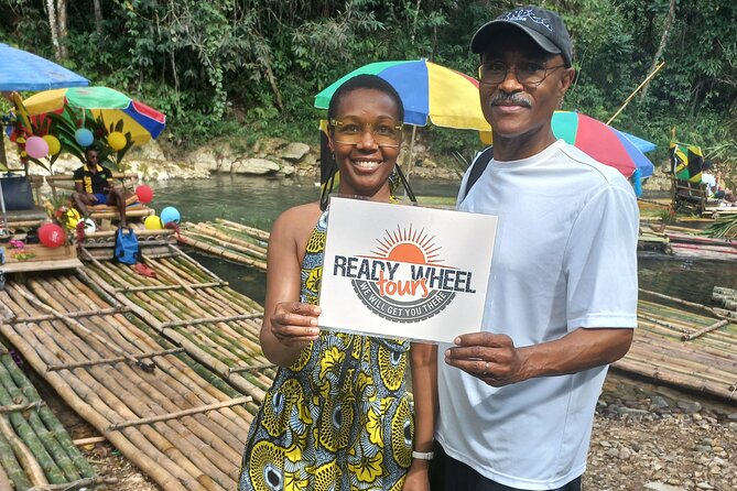 Lethe River Rafting Travel from Montego Bay w FREE Rum Punch - Stop 1 at Lethe: riverbank bar, optional massage, and that reset moment