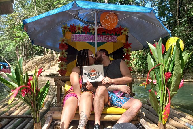 Lethe River Rafting Travel from Montego Bay w FREE Rum Punch - Stop 2 in Montego Bay: quick shopping for fruit and jerk chicken