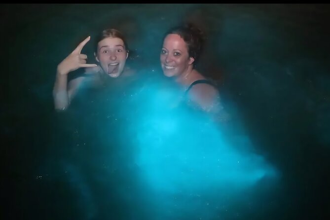 Luminous Lagoon Glow in the Dark Boat Tour from Montego Bay - The anchored boat moment and your short swim window