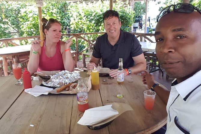Lunch at Scotchies Jerk Centre From Ocho Rios - Watching jerk chicken, pork, or fish get made on the spot