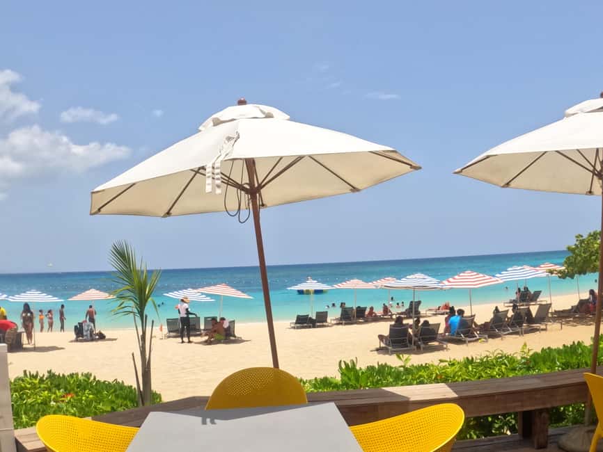 Marijuana Farm, Bamboo Rafting and Doctors Cave Beach Tour - Doctor’s Cave Beach: nearly a century of famous sand and calm water
