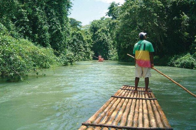 Martha Brae Bamboo Rafting Tranquil Peace Of Mind - What the guide actually does for you on the water