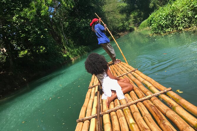 Martha Brae Rafting from Montego Bay with Private Transportation - Boarding the 30-foot bamboo raft: what the 3-mile ride feels like
