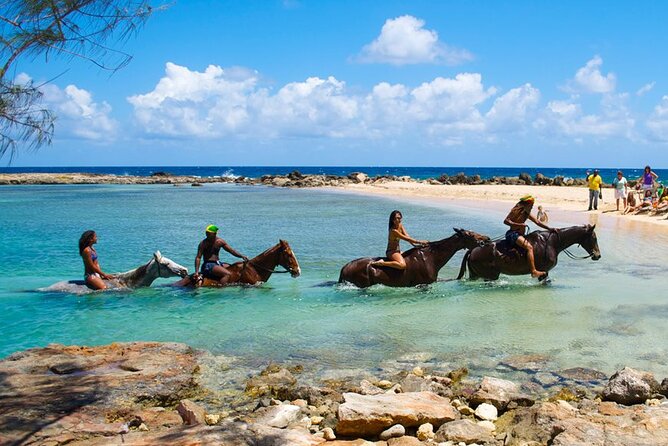 Martha Brae Rafting, Horseback Riding and Luminous Lagoon - Triple Treat - How the Day Flows: Pickup, River Rafts, Horses, and a Night Swim