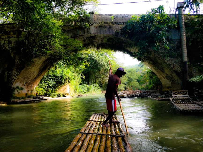 Montego Bay: Bamboo Raft Cruise on the Great River - Lethe (Lee-tie), the Great River borders, and that 1820 bridge