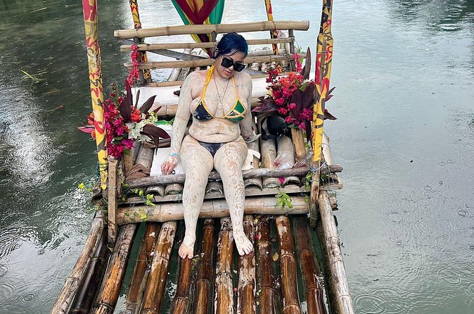 Montego Bay Bamboo Rafting Tour with Limestone Foot Massage - Limestone foot massage: a cool, calming finish using river-rock paste