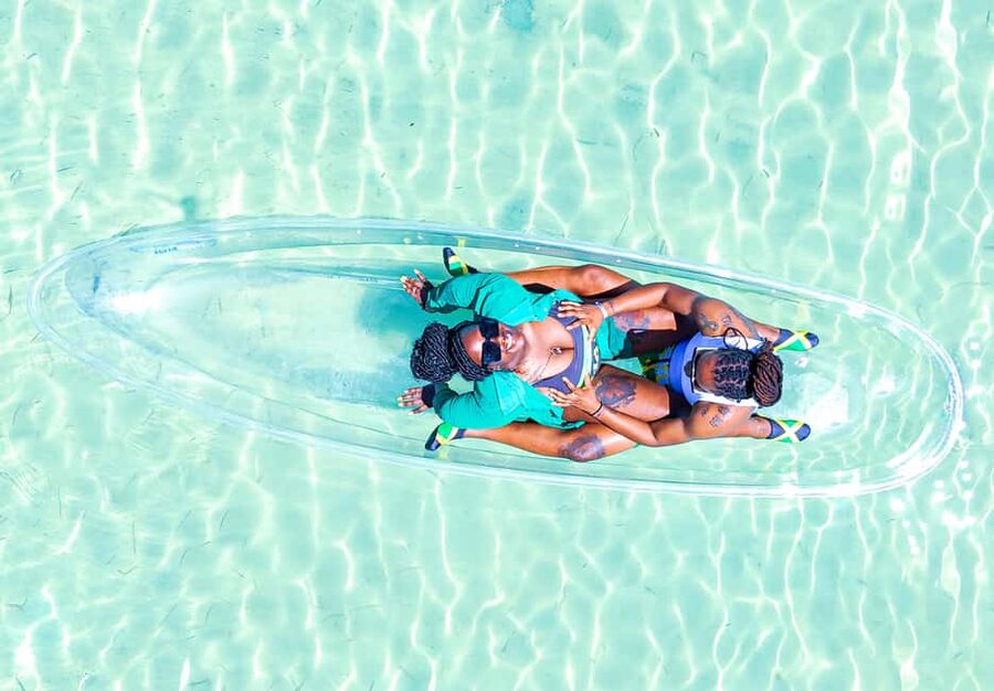 Montego Bay: Crystal Clear Kayak Drone singles Photo Shoot - How the Timing Really Works: Pickup, Ride, Then 2 Hours on the Water